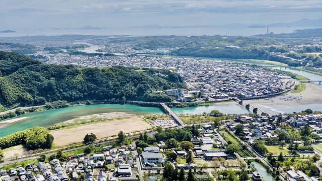 岩国市の街並み